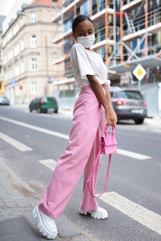 Kalhoty Robyn Light Pink