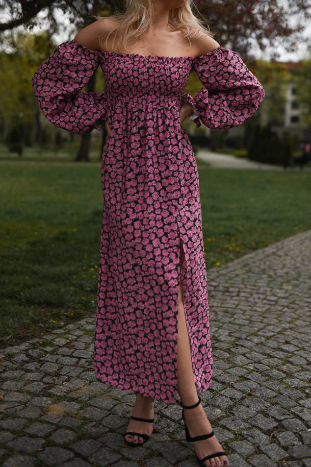 Šaty Francesca Pink Flowers 